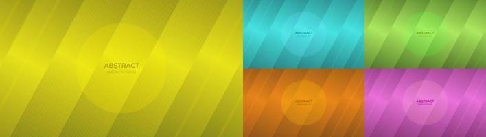 sfondo moderno con gradiente colorato giallo, blu, verde, arancione e viola disegno fluido astratto. illustrazione vettoriale