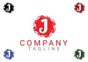 logo della lettera j e modello di progettazione dell'icona vettore