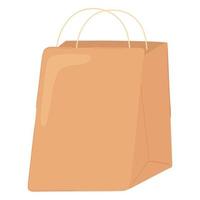 shopping bag di carta vettore