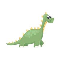 simpatico personaggio di brachiosauro vettore