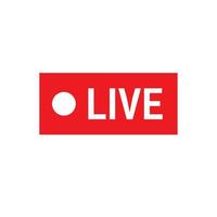 streaming live, icona live, simbolo icona streaming live vettore