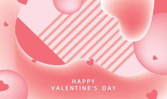 felice giorno di san valentino modello illustrazione sfondo carta parati banner modello volantino poster etichetta evento sfondo moderno vettore design concetto premium colore carta digitale ornamentale nero oro lusso