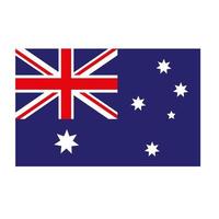 emblema della bandiera dell'australia vettore