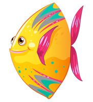 Un grande pesce colorato vettore