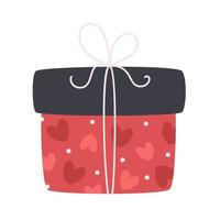 confezione regalo di san valentino con fiori. amore, matrimonio, San Valentino vettore