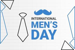 illustrazione grafica vettoriale della giornata internazionale degli uomini