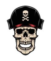 grafica vettoriale del capitano pirata