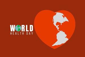 semplice illustrazione vettoriale dell'evento della giornata mondiale della salute