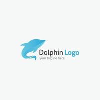 modello di progettazione del logo delfino. illustrazione vettoriale