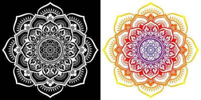 modello di arte tailandese applicato in stile mandala. vettore