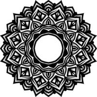 decorazione di ornamento rotondo mandala vettore