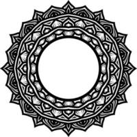 decorazione di ornamento rotondo mandala vettore