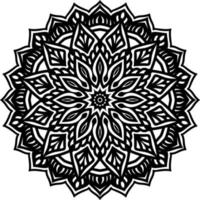 decorazione di ornamento rotondo mandala vettore