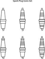 icona della candela impostata isolata su sfondo bianco. icona della candela simbolo della candela lineare del contorno della linea sottile per logo, web, app, ui. icona candela semplice segno. vettore