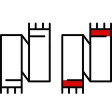 collezione di sciarpa invernale o autunnale. sciarpe e scialli collezione di icone in stile cartone animato. sciarpe eleganti isolate su uno sfondo bianco. illustrazione vettoriale in design piatto. eps 10.