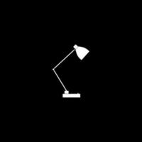 icona di colore bianco della lampada vettore