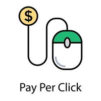 pay per click vettore