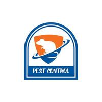 logo di controllo dei parassiti, logo di pesticidi vettore