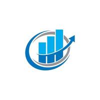 logo di contabilità finanziaria, logo di finanza creativa vettore