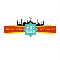 eid mubarak design di vendita per le imprese. modello di promozione banner sconto vettore