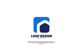 fantastiche forme creative idea logo moderno finanza aziendale colorato design vettoriale