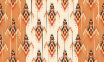 disegno tradizionale geometrico etnico orientale modello ikat per sfondo, moquette, carta da parati, abbigliamento, avvolgimento, batik, tessuto, illustrazione vettoriale. stile ricamo. vettore