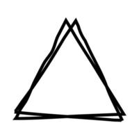 cornice triangolare geometrica con offset vettore