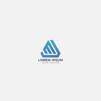 mj triangolo lettera logo mj design moderno vettore