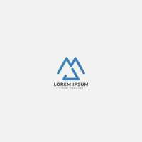mj logo design moderno vettore casa
