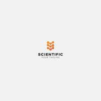 semplice lettera s monogramma connessione logo scientifico vettore