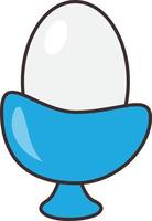illustrazione vettoriale di uova su uno sfondo trasparente. simboli di qualità premium. icona del colore piatto della linea vettoriale per il concetto e la progettazione grafica.