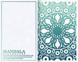 concetto di banner colorato modello mandala vettore