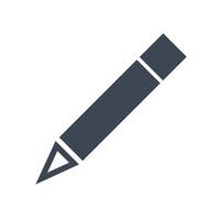 icona di blog a matita vettore