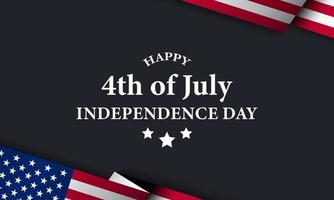 disegno di sfondo del giorno dell'indipendenza degli Stati Uniti. quattro luglio. vettore