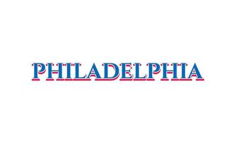 philadelphia lettering disegno vettoriale. vettore