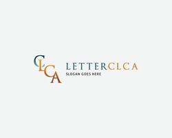 lettera iniziale clca logo modello design vettore