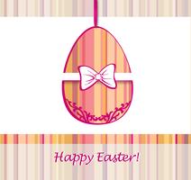 Segno dell&#39;uovo di Pasqua. Sfondo cartolina d&#39;auguri di Pasqua. Simbolo religioso vettore