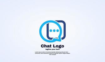 stock vector chat creativa logo design ispirazione sfondo bianco