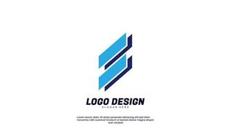 idea creativa astratta branding azienda colorata e modello di progettazione logo aziendale vettore