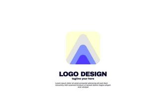 stock astratto semplice accattivante identità aziendale e logo aziendale design vettore