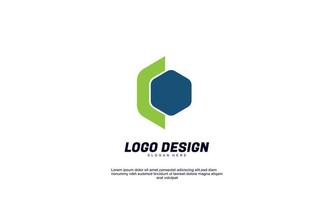 identità del marchio logo idea creativa astratta per modello di progettazione logo società finanziaria economia colorato vettore