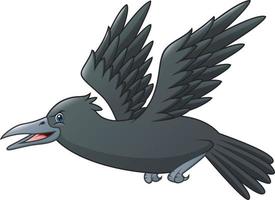 un terribile cartone animato di volo del corvo