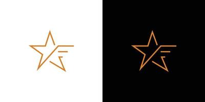 design moderno e professionale del logo della stella 2 vettore