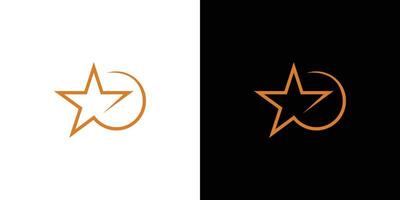 design moderno e professionale del logo della stella 1 vettore