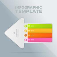 modello di progettazione infografica vettoriale con opzioni o passaggi