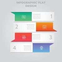 visualizzazione dei dati aziendali. diagramma di processo. elementi astratti di grafico, diagramma con passaggi, opzioni, parti o processi. modello di business vettoriale per la presentazione. concetto creativo per infografica.