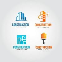 vettore di progettazione del logo di costruzione. adatto per il tuo logo aziendale