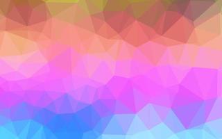 multicolore chiaro, modello di triangolo sfocato vettoriale arcobaleno.