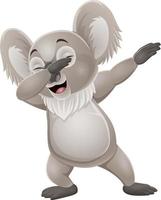 cartone animato divertente piccolo koala tamponando danza
