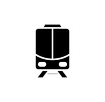 treno, locomotiva, trasporto solido icona, vettore, illustrazione, modello logo. adatto a molti scopi. vettore